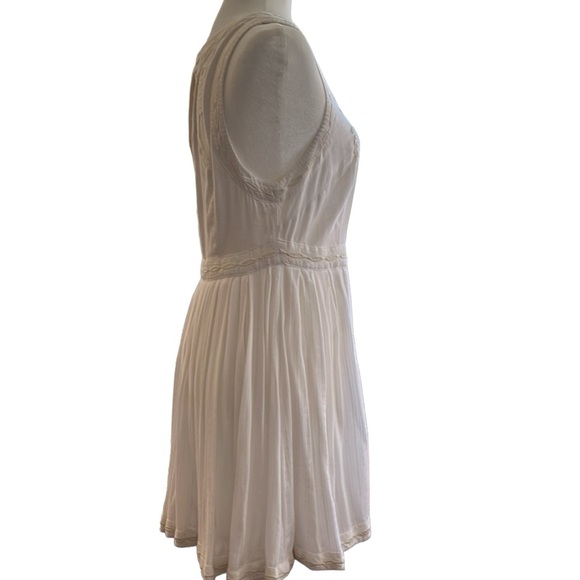FREE PEOPLE White Birds of a Feather Sleeveless Fit and Flare Dress Size 8 - Picture 3 of 7